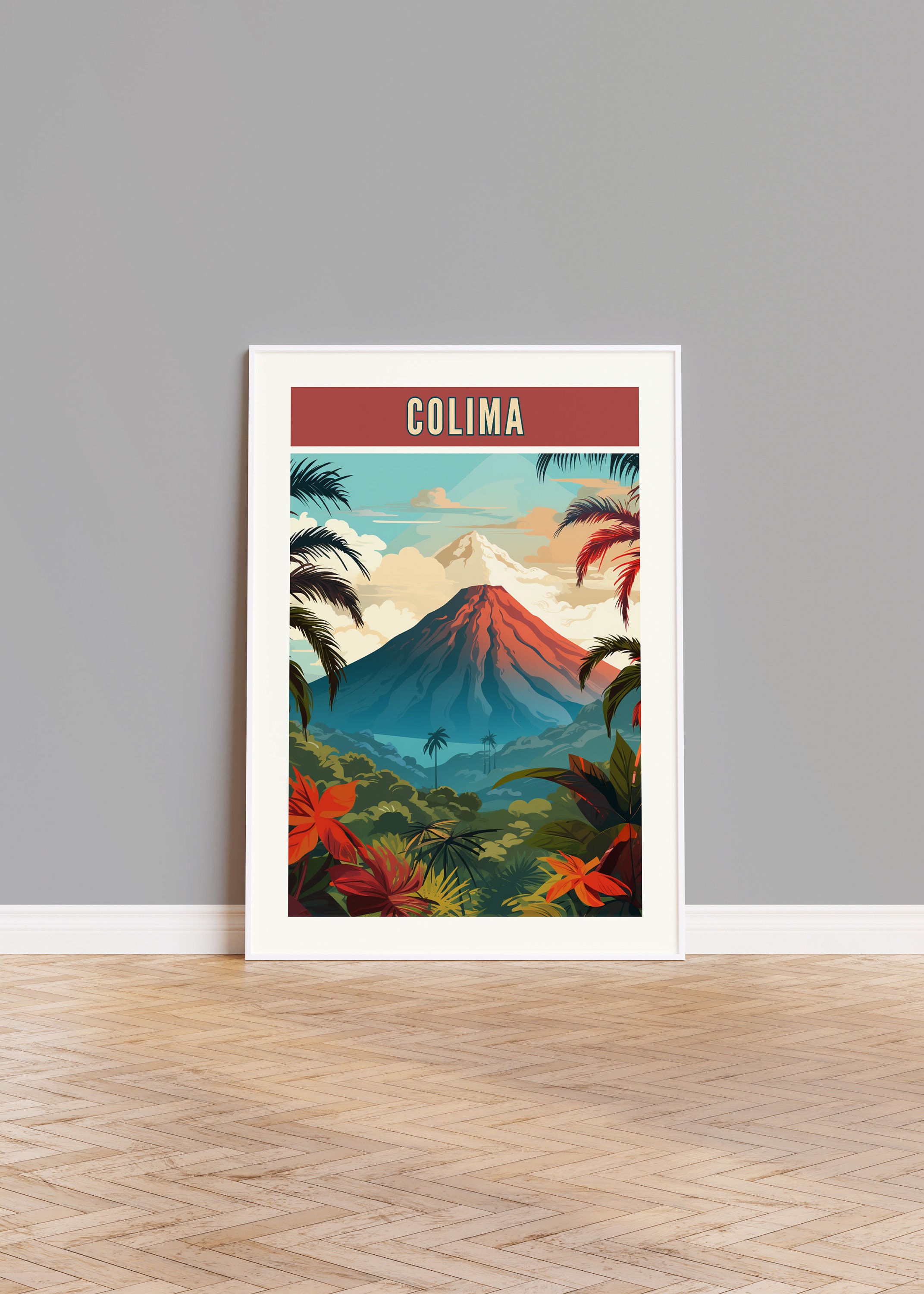 Colima Travel Poster, Colima Print, Colima Wall Art, Colima Artwork ...