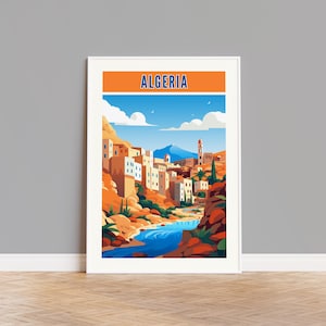 Algeria Travel Poster, Algeria Print, Algeria Wall Art, Algeria Artwork, Algeria Wall Decor, Algeria Gift, Algeria Custom Print