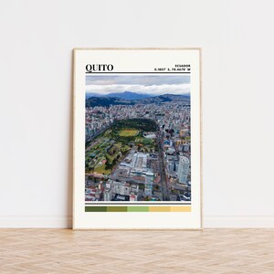 Quito Poster, Quito Print, Quito Art, Quito Travel Poster, Quito Wall Decor, Quito Custom Gift Print, Ecuador Print, Ecuador, South America