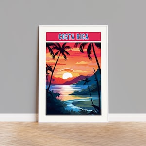 Costa Rica Travel Poster, Costa Rica Print, Costa Rica Wall Art, Costa Rica Artwork, Costa Rica Wall Decor, Costa Rica Gift