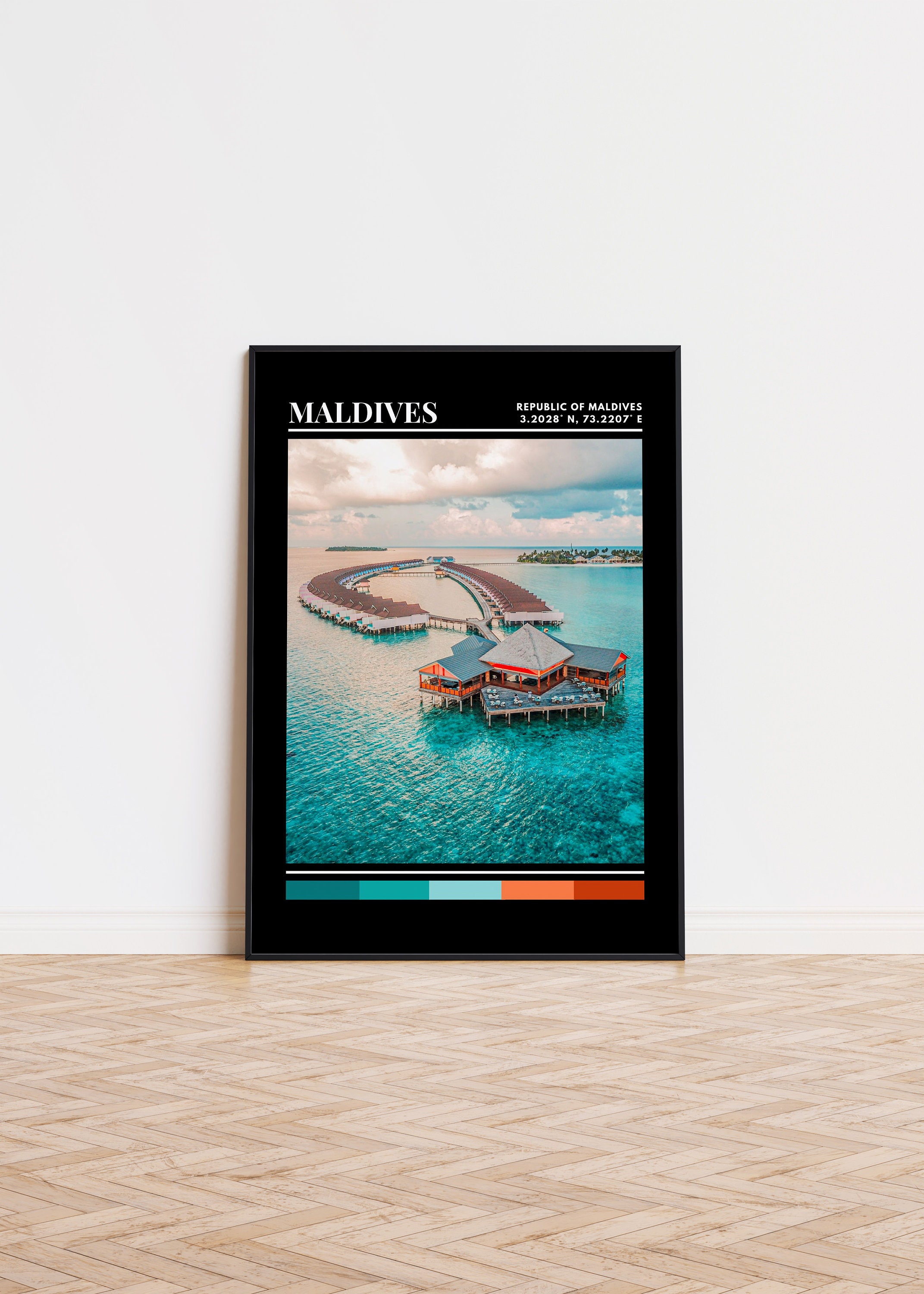 Maldives Poster Maldives Print Maldives Art Maldives Travel - Etsy