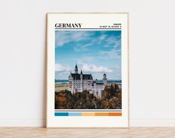 Germany Poster, Germany Print, Germany Art, Germany Artwork, Germany Travel Poster, Germany Wall Decor, Germany Gift Custom City Print