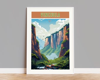 Venezuela Travel Poster, Venezuela Print, Venezuela Wall Art, Venezuela Artwork, Venezuela Wall Decor, Venezuela Gift, Venezuela Photo