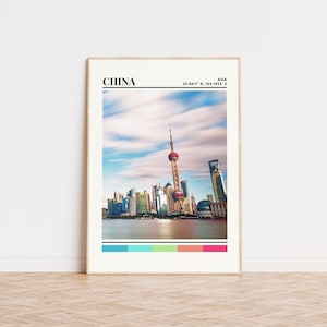 China Poster, China Print, China Art, China Travel Poster, China Wanddekor, China Home Decor, China Gift, China Custom Travel Print