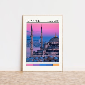 Istanbul Poster, Istanbul Print, Istanbul Art, Istanbul Travel Poster, Istanbul Wall Decor, Istanbul Gift, Istanbul Custom City Print Turkey