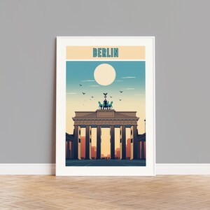 Berlin Travel Poster, Berlin Print, Berlin Wall Art, Berlin Artwork, Berlin Wall Decor, Berlin Gift, Berlin Custom Print, Berlin Photo