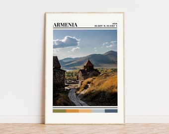 Armenien Poster, Armenien Druck, Armenien Kunst, Armenien Reise Poster, Armenien Wand Dekor, Armenien Geschenk Benutzerdefinierte Reise Druck, Armenien, Asien