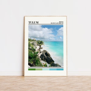 Tulum Poster, Tulum Print, Tulum Art, Tulum Travel Poster, Tulum Wall Decor, Tulum Gift, Cancun Custom City Print, Cancun Gift, Mexico