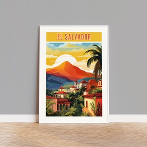 El Salvador Travel Poster, El Salvador Print, El Salvador Wall Art, El Salvador Artwork, El Salvador Wall Decor, El Salvador Gift