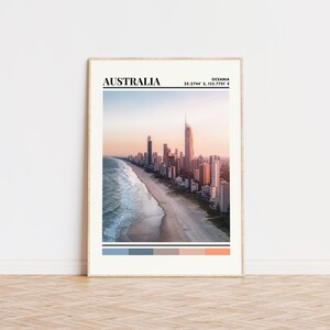 Australien Poster, Australia Print, Australia Art, Australia Travel Poster, Australia Wall Decor, Australia Gift Custom City Print, Ozeanien