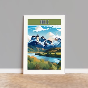 Chile Travel Poster, Chile Print, Chile Wall Art, Chile Artwork, Chile Wall Decor, Chile Gift, Chile Custom Print, Chile Photo, Chile