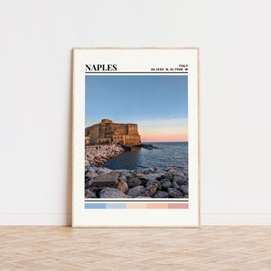Naples Poster, Naples Print, Naples Art, Naples Travel Poster, Naples Wall Decor, Naples Gift, Naples Custom City Print, Italy