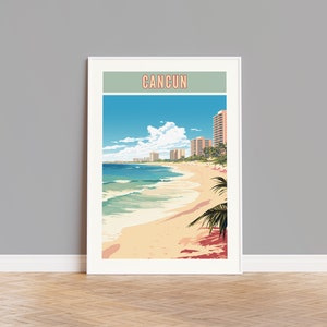 Cancun Travel Poster, Cancun Print, Cancun Wall Art, Cancun Artwork, Cancun Wall Decor, Cancun Gift, Cancun Custom Print, Cancun Photo