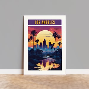 Los Angeles Travel Poster, Los Angeles Print, Los Angeles Wall Art, Los Angeles Artwork, Los Angeles Gift, Los Angeles Photo, California