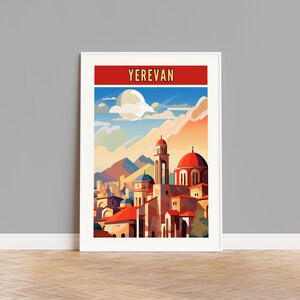 Cartaz de viagem de Yerevan, impressão de Yerevan, arte de parede de Yerevan, arte de Yerevan, decoração de parede de Yerevan, presente de Yerevan, foto de Yerevan, impressão da Armênia