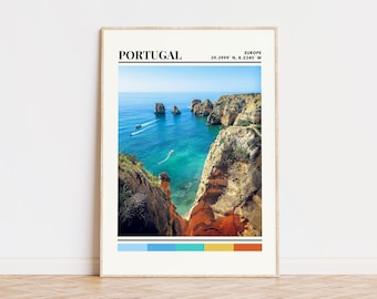 Portugal Print, Portugal Poster, Portugal Art, Portugal Artwork, Portugal Travel Poster, Portugal Wall Decor, Portugal Gift, Europe Print