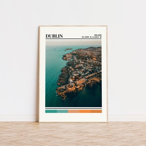 Dublin Poster, Dublin Print, Dublin Art, Dublin Travel Poster, Dublin Wall Decor, Dublin Gift, Dublin Custom City Print, Ireland Gift