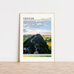 Vietnam Print, Vietnam Poster, Vietnam Wall Art, Vietnam Travel Poster, Vietnam Wall Decor, Vietnam Gift, Vietnam Custom Travel Print