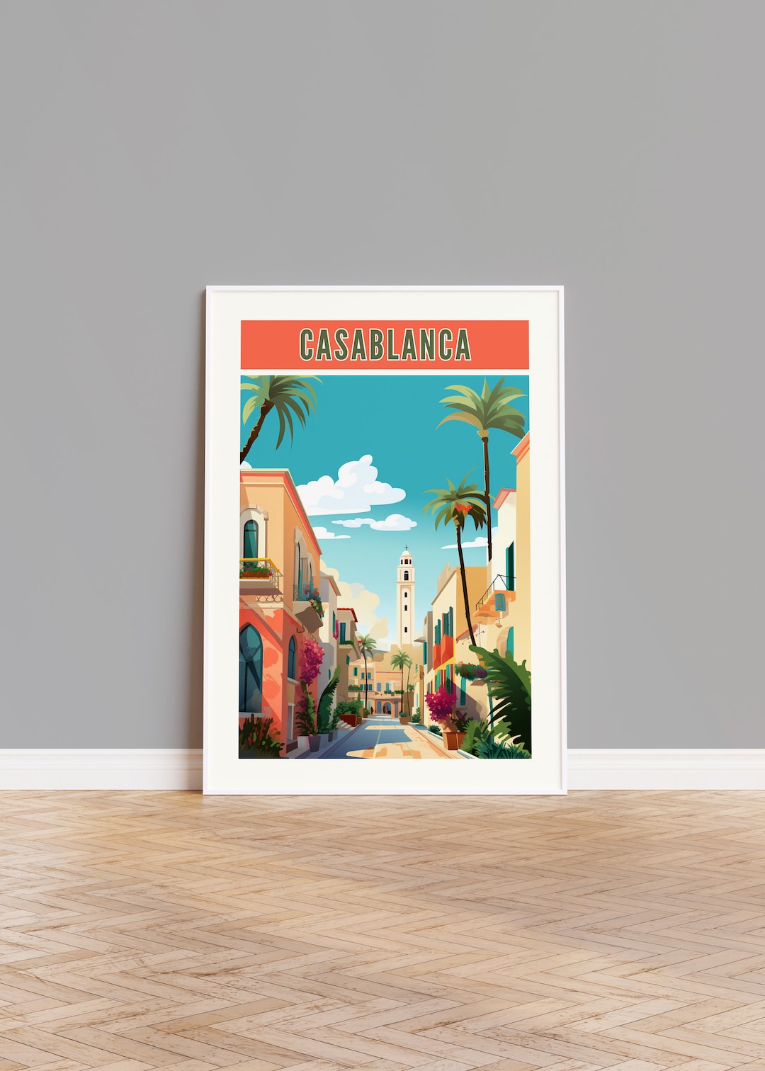 Póster «Marruecos Casablanca Símbolo Icónico» De Duende-Art