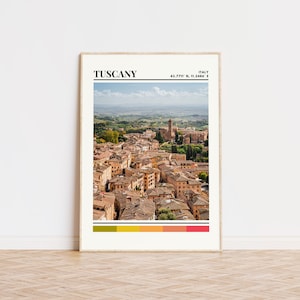 Tuscany Poster, Tuscany Print, Tuscany Art, Tuscany Travel Poster, Tuscany Wall Decor, Tuscany Gift, Tuscany Custom City Print, Italy