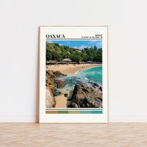 Oaxaca Print, Oaxaca Poster, Oaxaca Wall Art, Oaxaca Wall Decor, Oaxaca Gift, Oaxaca Custom Travel Print, Oaxaca Present, Mexico Print