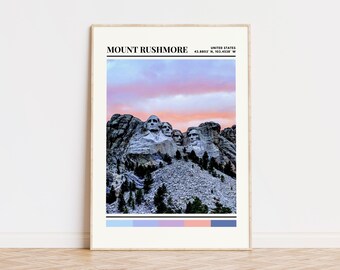 Mount Rushmore Poster, Mount Rushmore Print, Mount Rushmore Art, Mount Rushmore Wall Decor, Mount Rushmore Gift, South Dakota Print