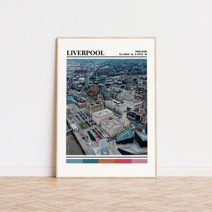 Liverpool Poster, Liverpool Print, Liverpool Art, Liverpool Travel Poster, Liverpool Wall Decor, Liverpool Gift, England Print
