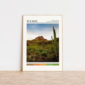 Tucson Poster, Tucson Print, Tucson Art, Tucson Travel Poster, Tucson Wall Decor, Tucson Gift, Tucson Custom City Print Arizona
