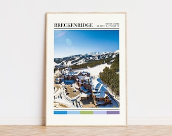 Breckenridge Poster, Breckenridge Print, Breckenridge Art, Breckenridge Travel Poster, Breckenridge Wall Decor, Breckenridge Gift, Colorado