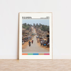 Uganda Poster, Uganda Print, Uganda Art, Uganda Travel Poster, Uganda Wall Decor, Uganda Gift, Uganda Custom City Print, Uganda, Africa