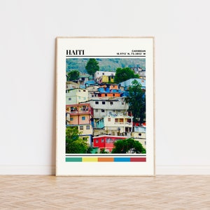 Haiti Poster, Haiti Print, Haiti Kunst, Haiti Reise Poster, Haiti Wand-Dekor, Haiti Geschenk, Haiti Custom City Print