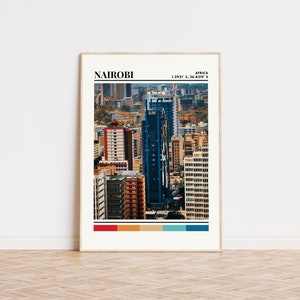 Nairobi Poster, Nairobi Print, Nairobi Art, Nairobi Travel Poster, Nairobi Wall Decor, Nairobi Gift Custom City Print, Kenya Poster, Kenya
