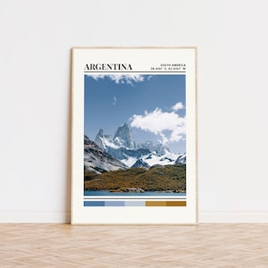 Argentina Poster, Argentina Print, Argentina Art, Argentina Travel Poster, Argentina Wall Decor, Argentina Gift, Argentina Custom City Print