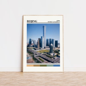 Beijing Poster, Beijing Print, Beijing Art, Beijing Travel Poster, Beijing Wall Decor, Beijing Gift Custom City Print, China