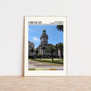 Uruguay Poster, Uruguay Print, Uruguay Art, Uruguay Travel Poster, Uruguay Wall Decor, Uruguay Gift, Uruguay Custom City Print, Uruguay