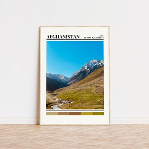 Afghanistan Poster, Afghanistan Print, Afghanistan Art, Afghanistan Travel Poster, Afghanistan Wall Decor, Afghanistan Gift, Afghanistan