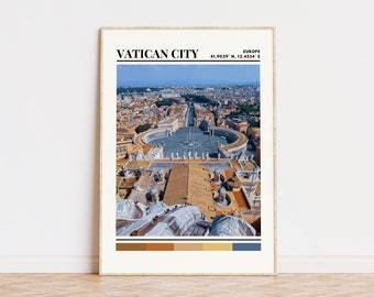 Vatican City Poster, Vatican Print, Vatican Art, Vatican City