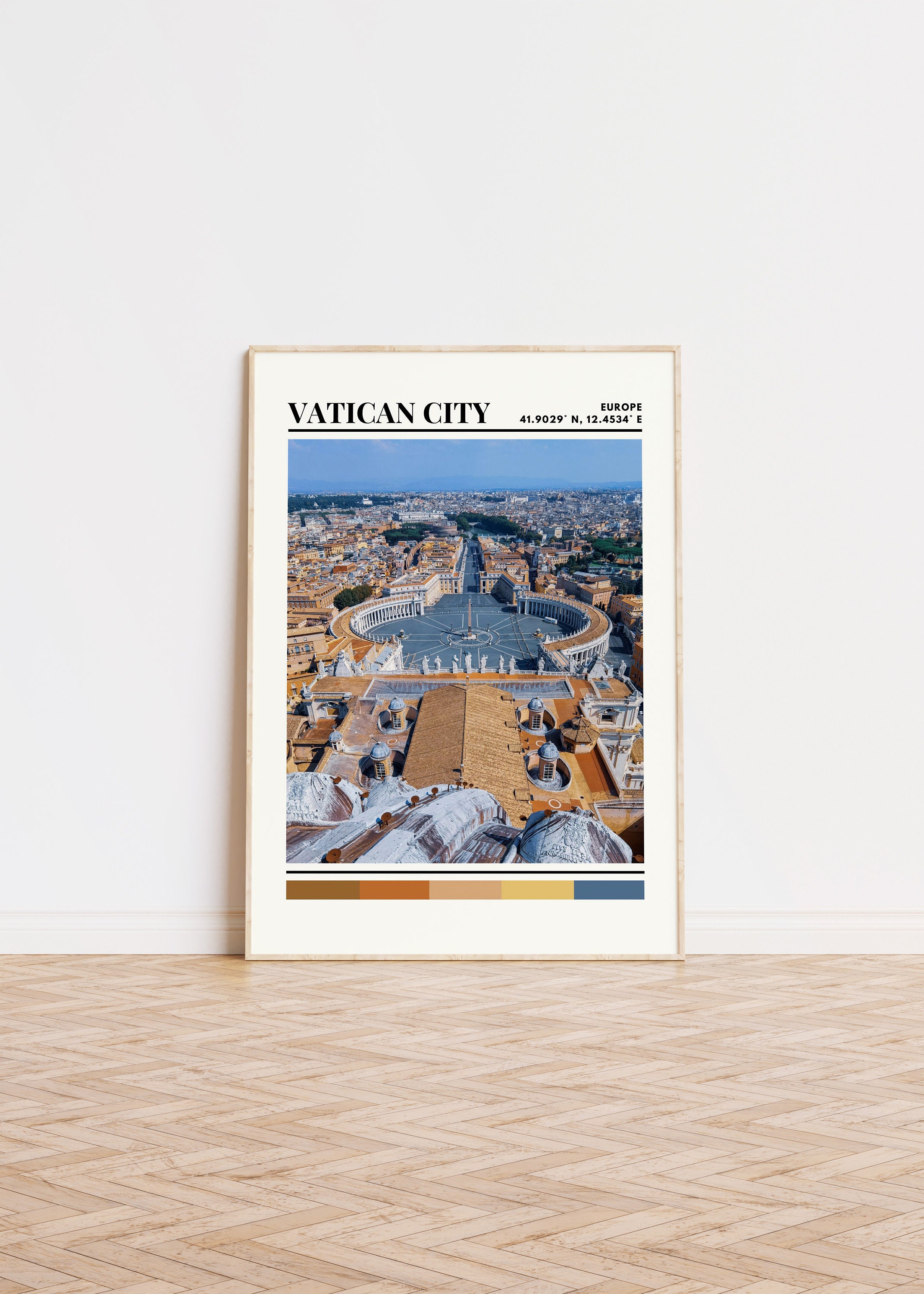 Vatican City Poster, Vatican Print, Vatican Art, Vatican City