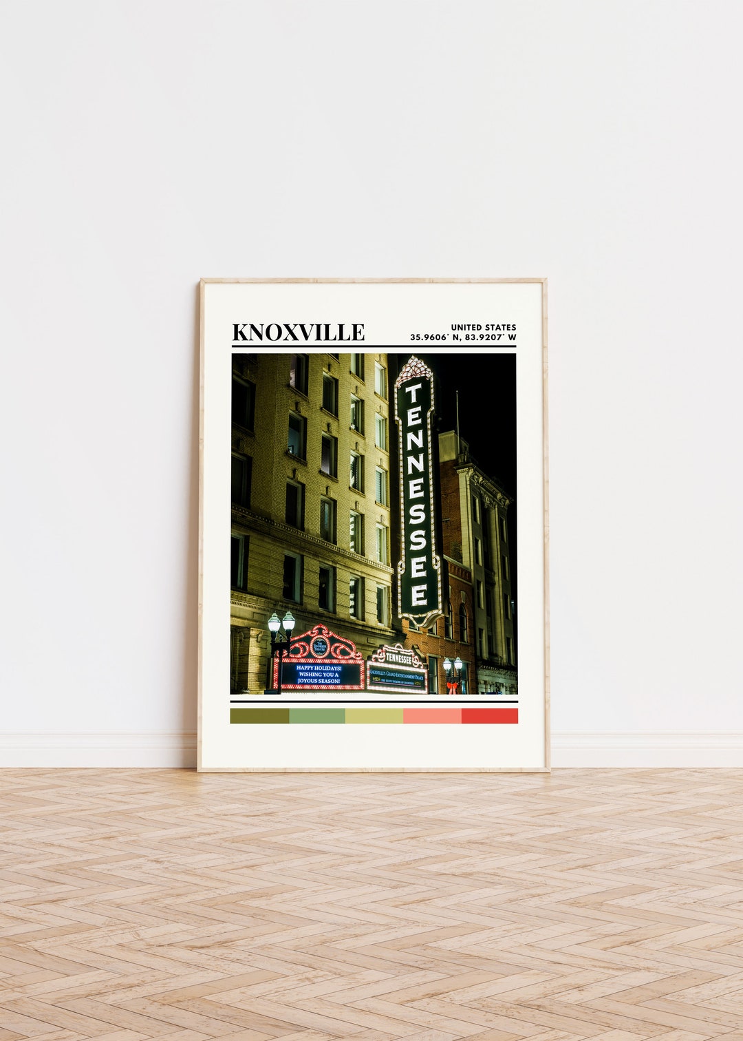 Knoxville Poster, Knoxville Print, Knoxville Art, Knoxville Travel