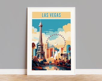 Las Vegas Travel Poster, Las Vegas Print, Las Vegas Wall Art, Las Vegas Artwork, Las Vegas Gift, Las Vegas Photo, Las Vegas Map, Nevada