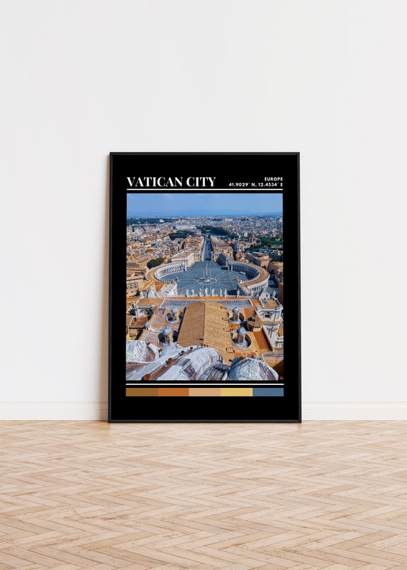 Vatican City Poster, Vatican Print, Vatican Art, Vatican City