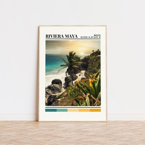 Riviera Maya Poster, Riviera Maya Print, Riviera Maya Art, Riviera Maya Travel Poster, Riviera Maya Wall Decor, Riviera Maya Gift, Mexico