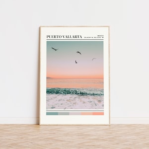 Puerto Vallarta Poster, Puerto Vallarta Print, Puerto Vallarta Travel Poster, Puerto Vallarta Wall Decor, Puerto Vallarta Gift, Mexico Print