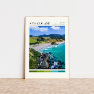 New Zealand Poster, New Zealand Print, New Zealand Art, New Zealand Travel Poster, New Zealand Wall Decor, New Zealand Gift