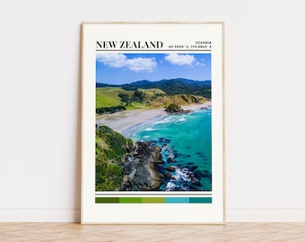 New Zealand Poster, New Zealand Print, New Zealand Art, New Zealand Travel Poster, New Zealand Wall Decor, New Zealand Gift