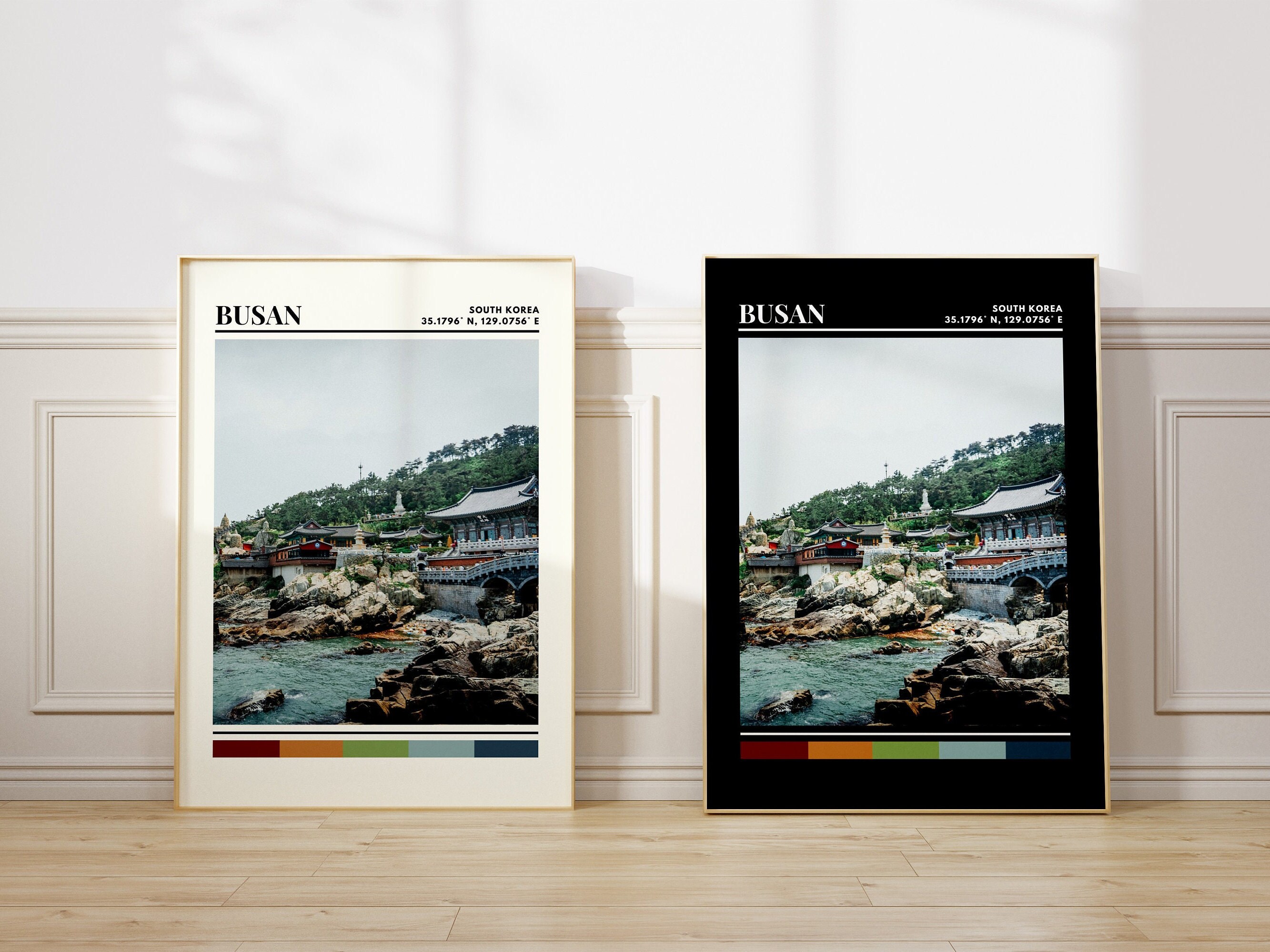 Busan Poster, Busan Print, Busan Art, Busan Travel Poster, Busan Wall ...