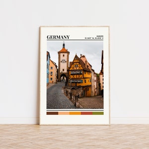 Germany Poster, Germany Print, Germany Art, Germany Travel Poster, Germany Wall Decor, Germany Gift Custom City Print, Germany, Europe