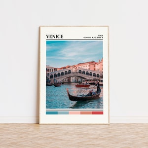 Venice Poster, Venice Print, Venice Art, Venice Travel Poster, Venice Wall Decor, Venice Gift, Venice Custom City Print, Italy Poster
