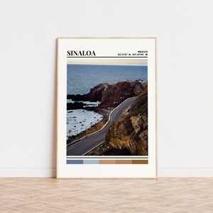 Sinaloa Poster, Sinaloa Print, Sinaloa Art, Sinaloa Travel Poster, Sinaloa Home, Sinaloa Wall Decor, Sinaloa Gift Custom City Print, Mexico