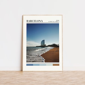 Barcelona Poster, Barcelona Print, Barcelona Art, Barcelona Travel Poster, Barcelona Wanddekor, Barcelona Geschenk, Custom City Print, Spanien